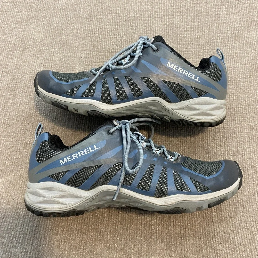 Merrell Shoes‎ Womens Size 10 Gray Mesh Cushioned Trail Running Sneakers J599552